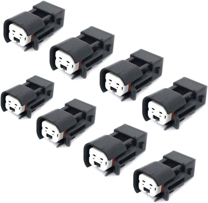 FainWan 8pcs Fuel Injector Adapter Connector Kit Replacement Compatible with EV1 to USCAR EV6 & EV14 Che-vy LS1 LS2 LS3 - Image 1